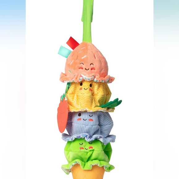 ๐3/$20๐ Melissa & Doug Ice Cream Take Along Clip-on Infant Toy with Vibration - Picture 1 of 4